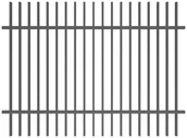 Ogrodzenia - Polbram Przęsło ogrodzeniowe NEGROS 200 x 120 cm - miniaturka - grafika 1
