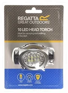 Latarki - Regatta Great Outdoors z 10 diodami LED do lampek czołowych, czarny, w rozmiarze uniwersalnym RCE069   28P000 - miniaturka - grafika 1