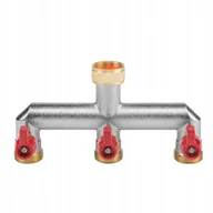 Inne akcesoria do nawadniania - BRADAS Rozdzielacz 3-DROŻNY Gz 3/4 Zawór BR-3134 - miniaturka - grafika 1