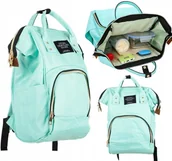 Akcesoria do wózków - Torba Do Wózka Plecak Organizer Dla Mamy Taty 3w1 - miniaturka - grafika 1