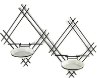 Kwietniki - Kwietnik ścienny metalowy podwójny LOFT - miniaturka - grafika 1