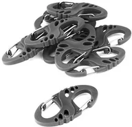 Sprzęt wspinaczkowy - Mil-Tec Zestaw karabińczyków S-Hook Black - 10 szt. (13458402) 13458402 - miniaturka - grafika 1