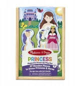 Tablice dla dzieci - Melissa Magnetyczna Ubieranka Księżniczki 40321 - miniaturka - grafika 1