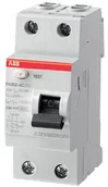 Bezpieczniki elektryczne - ABB Wyłącznik różnicowo-prądowy serii HOME FH202-AC-25/0,03; 2-polowy; typ AC; I=25A; In= 30mA 2CSF202002R1250 FH202/25/30 - miniaturka - grafika 1