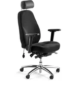 Podnóżki, podpórki, podkładki - AJ Produkty Krzesło biurowe KINGSBURY, czarna tkanina - miniaturka - grafika 1