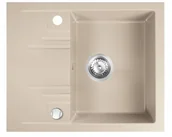 Zlewozmywaki - Ferro MEZZO II zlewozmywak granitowy 1-kom 48/58 piasek DRGM48/58SA DRGM48/58SA - miniaturka - grafika 1