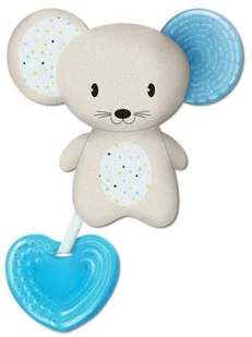 Chicco 00002583100000 Soft zwierząt Chen Fresh Friends z materiału zdejmowane barem gryzak Girl  niebieski - Gryzaki dla dzieci - miniaturka - grafika 2