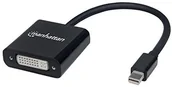 Adaptery i przejściówki - Manhattan 152549 Aktywny Mini-DisplayPort-wtyczka do gniazda DVI-I Dual-Link-Czarny 152549 - miniaturka - grafika 1