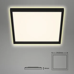 Briloner Lampa sufitowa LED 7364, 42 x 42 cm, czarna - Lampy sufitowe - miniaturka - grafika 2