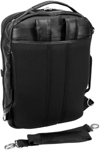 McKlein Czarny plecak i torba podróżna East Side ze skóry naturalnej na laptopa 17" - Torby na laptopy - miniaturka - grafika 8