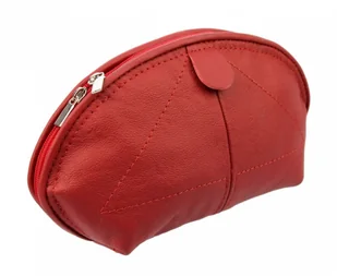 ELKOR (PL) Skórzana Kosmetyczka Półokrągła ELKOR (PL) Średnia - Kosmetyczki, organizery i kuferki - miniaturka - grafika 4