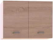 Szafki kuchenne - Black and White Style Szafka wisząca Adel W80 dąb sonoma - miniaturka - grafika 1