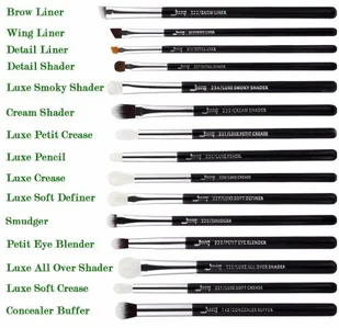 Jessup Jessup T177 Black/Silver Zestaw 15 pędzli do makijażu 40012-uniw - Pędzle do makijażu - miniaturka - grafika 3