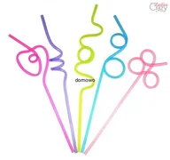 Wieczór panieński i kawalerski - SŁOMKI CRAZY RURKI DO NAPOJU DRINKA SOKU -10 szt - miniaturka - grafika 1