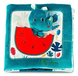 Lilliputiens LILLIPUTIENS Książeczka z mini-przytulanką wielofunkcyjna "Tato gdzie jesteś$11" Nosorożec Marius 12 m+ 83099 - Zabawki interaktywne dla dzieci - miniaturka - grafika 4