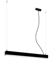 Lampy sufitowe - Thoro Nowatorska Lampa Wisząca PINNE 650 CZARNA Minimalistyczny Design Żyrandol Sufitowy Regulacja Długości Moduł LED Ciepła Barwa Światła Oświetlenie nad Stół do Salonu Sypialni Oprawa THORO TH.030 - miniaturka - grafika 1