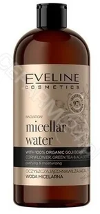 Eveline COSMETICS Organic Gold Oczyszczająco-nawilżająca woda micelarna, 500 ml - Płyny micelarne - miniaturka - grafika 2
