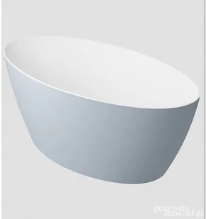 Omnires Siena M+ Wanna wolnostojąca 160,5x80,5 cm biała/szary połysk SIENAWWBSP - Wanny - miniaturka - grafika 2