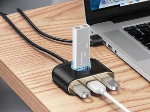 Baseus HUB USB Baseus Baseus Square round 4 w 1 USB HUB 1m CAHUB-AY01 - Huby USB - miniaturka - grafika 8