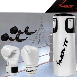 MOVIT WOREK BOKSERSKI 25KG + RĘKAWICE BOKSERSKIE ZESTAW 20040910 - Worki treningowe - miniaturka - grafika 8