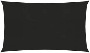 vidaXL Żagiel przeciwsłoneczny, 160 g/m, czarny, 2x5 m, HDPE 311726 - Parasole ogrodowe - miniaturka - grafika 2