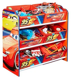 Worldsapart Worldsapart Półka z koszami na zabawki Cars - Auta - Półki i regały dla dzieci - miniaturka - grafika 2