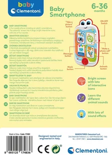 Clementoni Smartfon dziecięcy 17483 17483 - Zabawki interaktywne dla dzieci - miniaturka - grafika 3