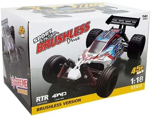 Import LEANToys Auto Rajdowe Wyścigowe Zdalnie Sterowane 1:18 Niebieskie ENOZE 9302E Prędkość 45 km/h LT-8418-0 - Zabawki zdalnie sterowane - miniaturka - grafika 2