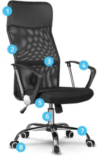 Fotel biurowy, krzesło biurowe Fotel biurowy SOFOTEL Sydney, czarny - Fotele i krzesła biurowe - miniaturka - grafika 17