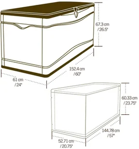 Lifetime Schowek ogrodowy 60012, 490 l - Altany ogrodowe - miniaturka - grafika 5