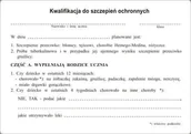 Druki akcydensowe - Firma krajewski Kwalifikacja do szczepień ochronnych [Mz/Hsz-16] Mz/Hsz-16 - miniaturka - grafika 1