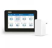 Regulatory i termostaty - Tech STEROWNIKI PANEL KONTROLNY + MODUŁ WIFI M-9T CZARNY (MONTAŻ NATYNKOWY) W_STR.M9.6.R_R.04.PL01 - miniaturka - grafika 1