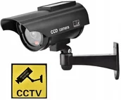 Akcesoria do monitoringu - Atrapa Kamery Kamera Migająca Dioda Led Solarna - miniaturka - grafika 1