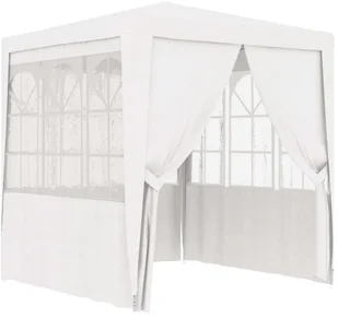 vidaXL Namiot imprezowy ze ściankami, 2,5x2,5 m, biały, 90 g/m - Pawilony ogrodowe - miniaturka - grafika 10