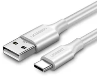 Kable USB - UGREEN Niklowany kabel USB-C QC3.0 0.5m (biały) - miniaturka - grafika 1