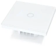 Wyłączniki światła i elektryczne - LUMENIX WŁACZNIK ŚCIENNY ŚWIATŁA BIANKA - DOTYKOWY SZKLANY POJEDYNCZY BIAŁY SCHODOWY GŁÓWNY WS-BIANKA-16 - miniaturka - grafika 1