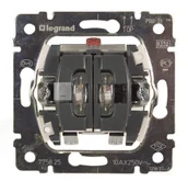 Wyłączniki światła i elektryczne - Legrand Łącznik świecznikowy podświetlany 10 AX - 250 V~ - Sistena Life 775825 - miniaturka - grafika 1