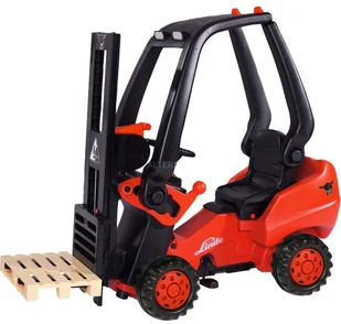 Big Wózek Widłowy na pedały Linde Forklift 56580 - Zabawki i gry sportowe - miniaturka - grafika 3