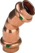 Rury - Viega 292362 Bogen Profi Press 45 stopni 2426 miedź, z SC-Contur, 28 MM - miniaturka - grafika 1