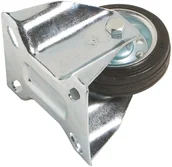 Kółka i bloczki - OBI Kółko transportowe stałe z kołem gumowym i stalową felgą śr. 80 mm 50 kg - miniaturka - grafika 1