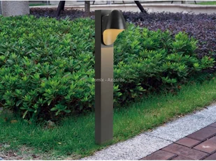 AZZARDO Ogrodowa LAMPA stojąca MATERA 600 MAX—1382 zewnętrzna OPRAWA słupek outdoor IP54 szary MAX1382 - Lampy ogrodowe - miniaturka - grafika 2