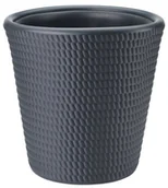 Donice - Form-Plastic Donica plastikowa Lina śr.30 cm antracytowa - miniaturka - grafika 1