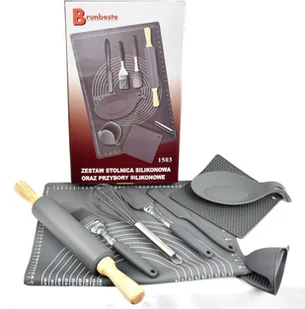 BRUNBESTE SILIKONOWY ZESTAW STOLNICA 40 x 60cm 9 ELE. BRUNBESTE BB-1503 BB-1503 - Przybory do gotowania - miniaturka - grafika 2