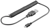 Kable USB - Goobay spiralny kabel micro Usb 37-100cm Z Niemiec - miniaturka - grafika 1