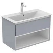 Szafki łazienkowe - Ideal Standard Connect Air Szafka pod umywalkę 80x51,7x44 cm jasnoszara/biała mat E0827EQ - miniaturka - grafika 1