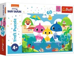 Trefl Puzzle 60 Rodzina rekinów na wakacjach - Puzzle - miniaturka - grafika 2