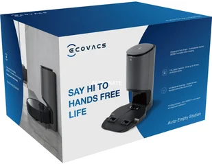 Ecovacs CH1918 Automatyczna stacja odciągowa: do automatycznego opróżniania DEEBOT T8/T8 AIVI - zawiera 2 worki na kurz, AES, oryginalny osprzęt, czarny D-AS01-2014 - Akcesoria do odkurzaczy - miniaturka - grafika 2