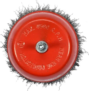 YATO SZCZOTKA CZOŁOWA Z TRZPIENIEM 100MM INOX NA WIERTARKE YT-47511 - Frezy - miniaturka - grafika 2