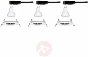 Paulmann 3 szt.spot LED Nova,IP44,biały - Oprawy, klosze i abażury - miniaturka - grafika 2