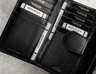 Cavaldi 4U Klasyczny skórzany portfel damski z klapą na zatrzask - Portfele Cavaldi 4U Klasyczny skórzany portfel damski z klapą na zatrzask - Portfele - miniaturka - grafika 11